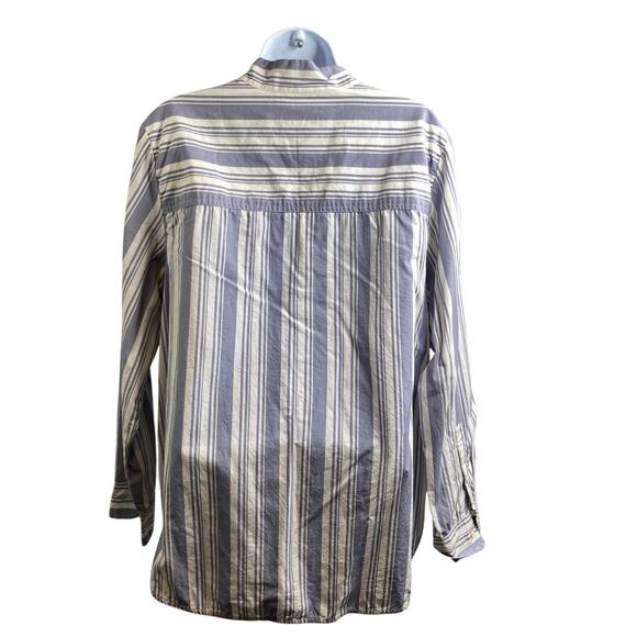 J. Crew Blue and White Striped Blouse - Picture 2 of 11